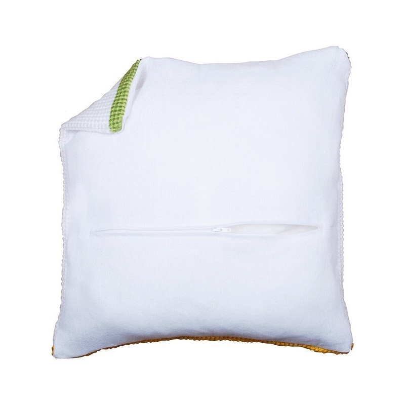 Dos de coussin avec fermeture - blanc Dos de coussin avec fermeture - blanc