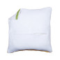 Dos de coussin avec fermeture - blanc Dos de coussin avec fermeture - blanc