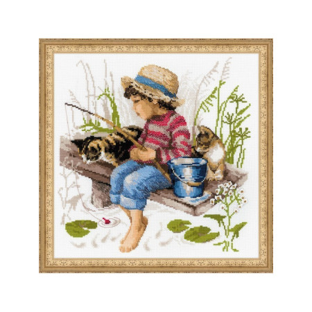 Riolis Embroidery kit Let’s go Fishing