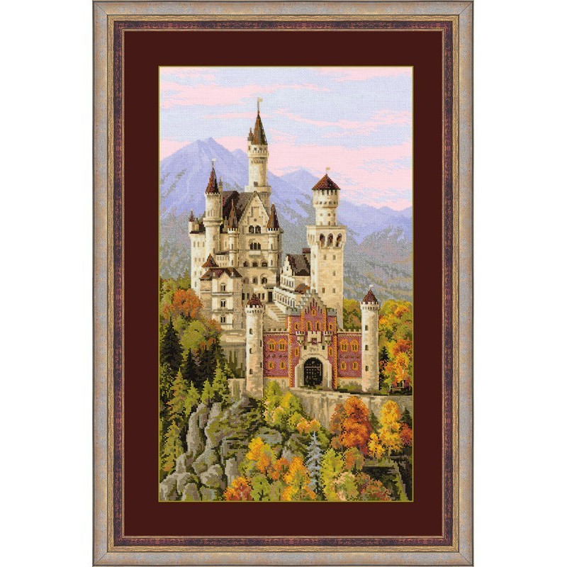Embroidery kit Neuschwanstein Castle Embroidery kit Neuschwanstein Castle