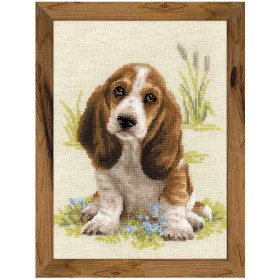 Riolis Embroidery kit Basset Hound Puppy