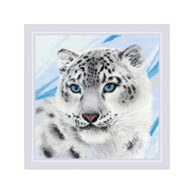 Riolis Stickset Schneeleopard