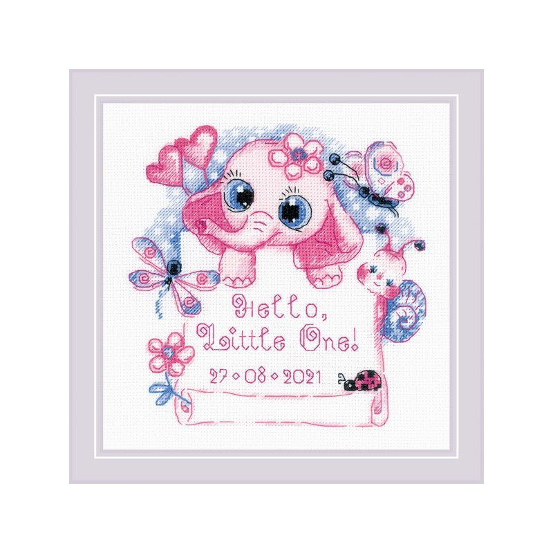 Embroidery kit Hello, Little One! (for a girl) Embroidery kit Hello, Little One! (for a girl)