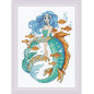 Stickset Kleine Meerjungfrau Aquamarin Stickset Kleine Meerjungfrau Aquamarin