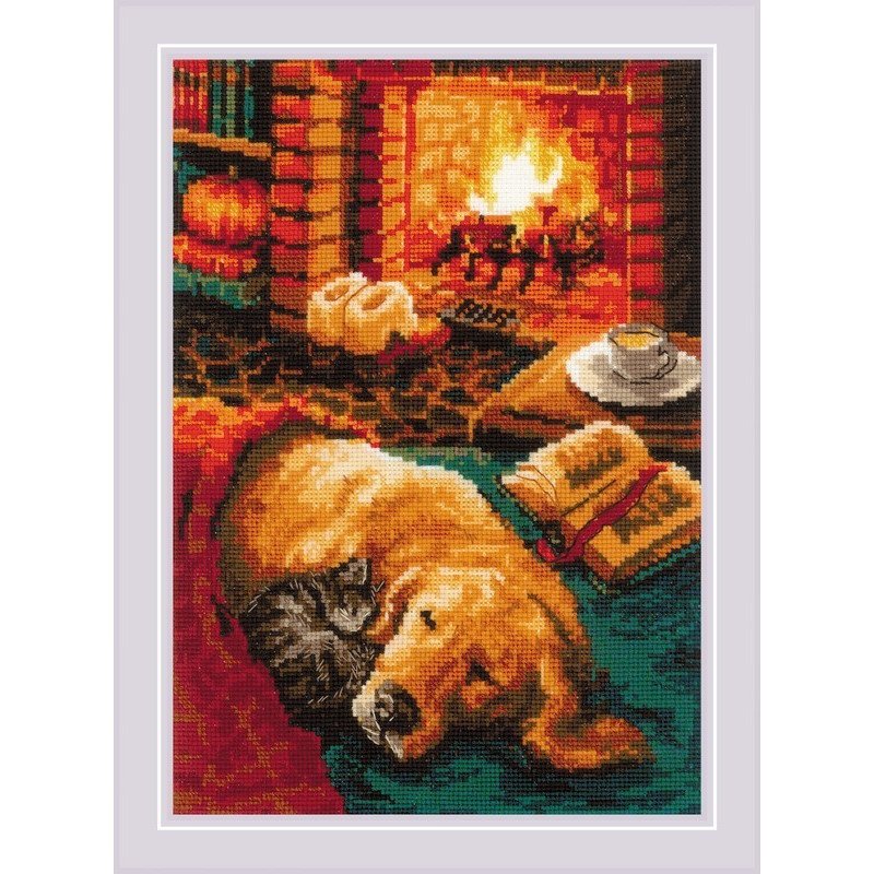 Embroidery kit By The Fireplace Embroidery kit By The Fireplace