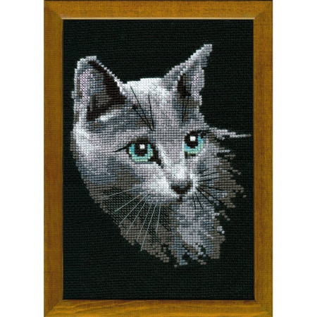 Riolis Stickset Russisch Blau Katze