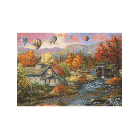 Stickset Herbst-Creek-Mühle