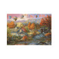 Kit de broderie Moulin du ruisseau d'automne Kit de broderie Moulin du ruisseau d'automne