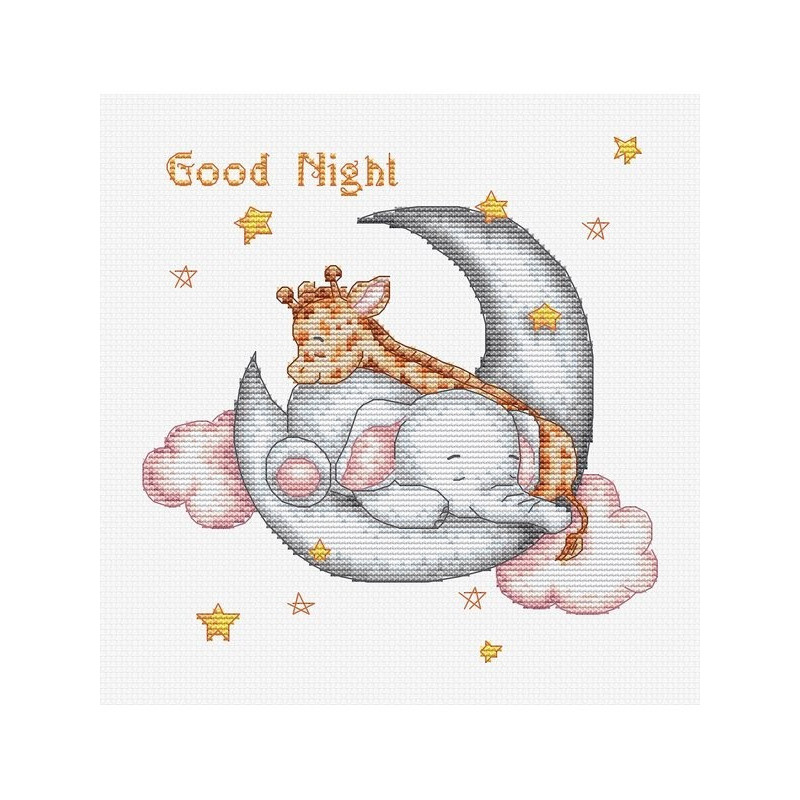 Kit de broderie Bonne nuit Kit de broderie Bonne nuit