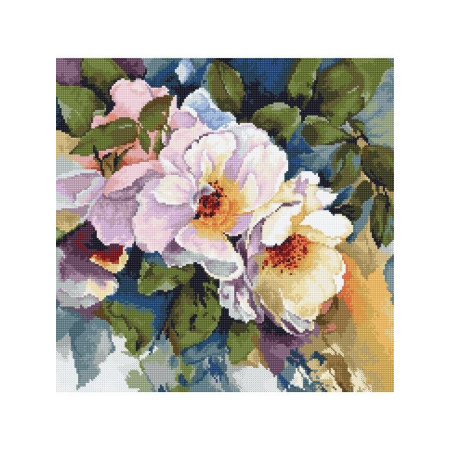 Luca-S Borduurpakket Rozen aquarelle