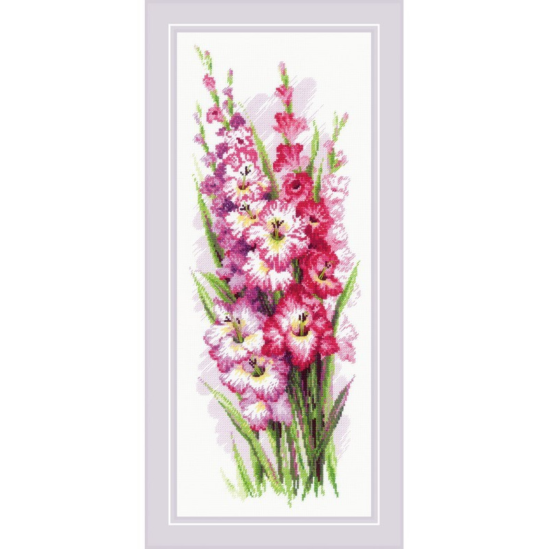 Embroidery kit Charming Gladioli Embroidery kit Charming Gladioli
