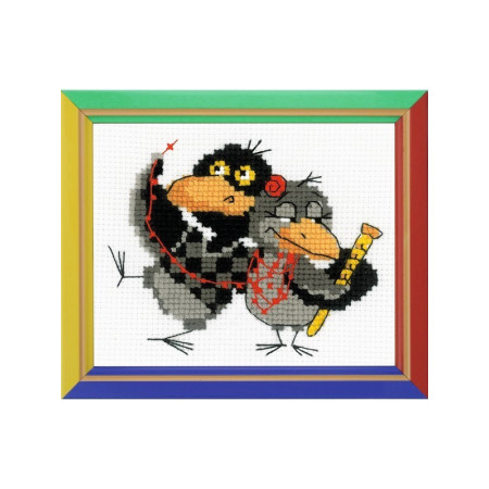 Riolis Stickset Zwei Raben
