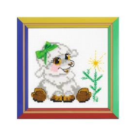Riolis Kit de broderie Petit agneau