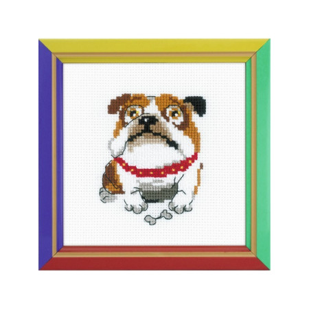 Riolis Stickset Englische Bulldogge