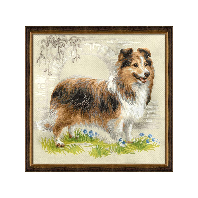 Kit de broderie Sheltie Kit de broderie Sheltie