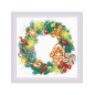 Embroidery kit Gingerbread Wreath Embroidery kit Gingerbread Wreath