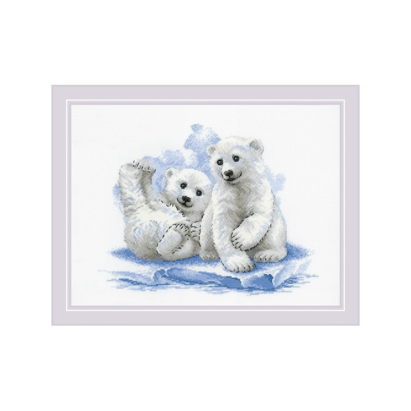 Kit de broderie Oursons sur glace