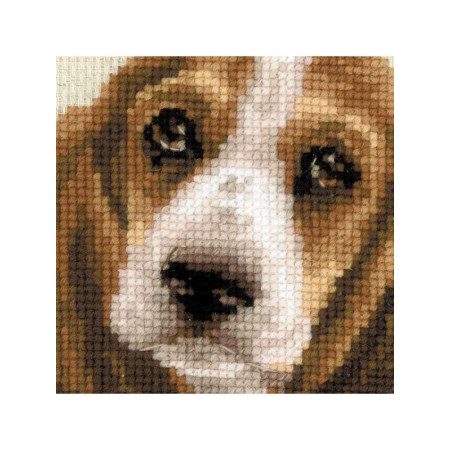 Embroidery kit Basset Hound Puppy