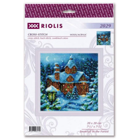 Embroidery kit Snowfall in the Forest