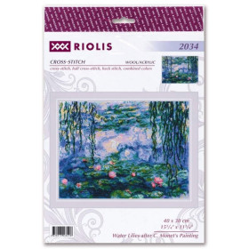 Stickset Seerosen nach C. Monet