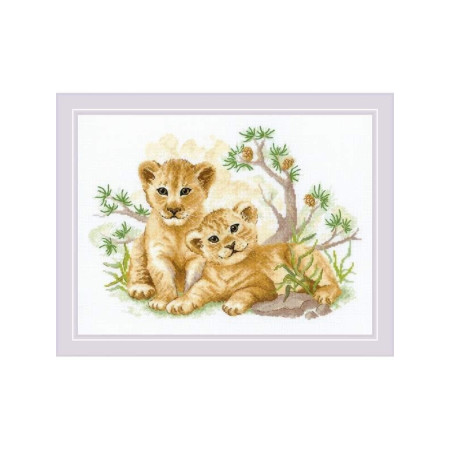 Riolis Kit de broderie Enfants de la savane
