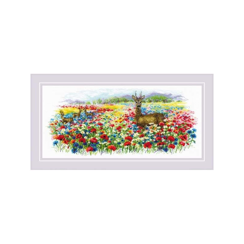 Embroidery kit Blooming Meadow Embroidery kit Blooming Meadow