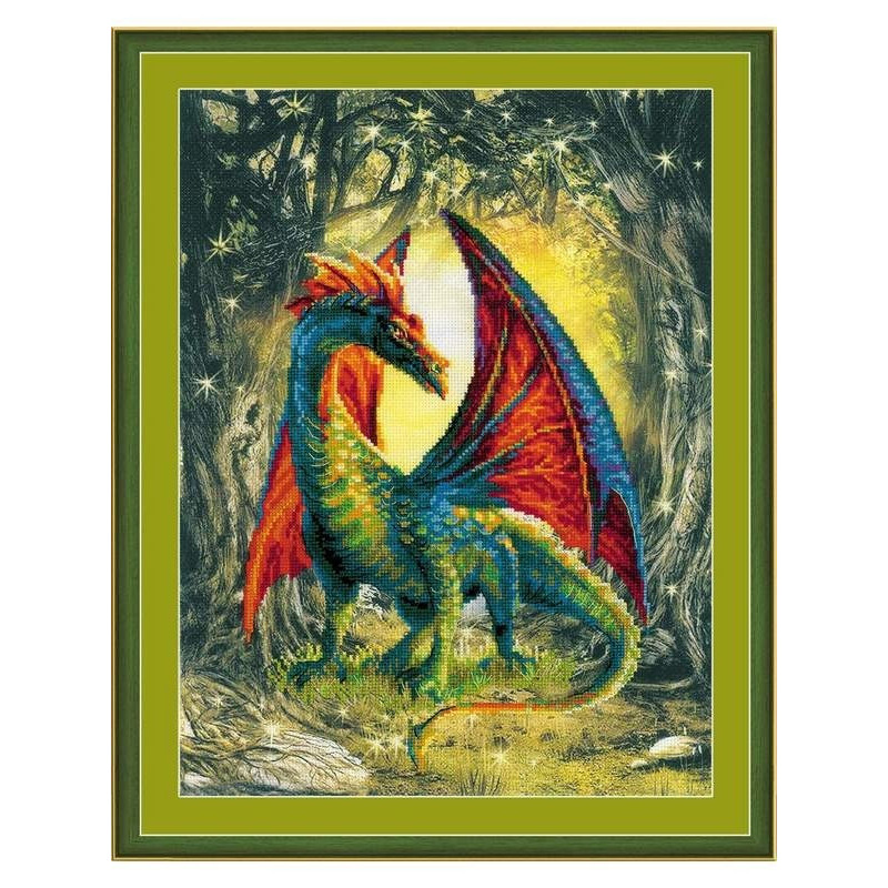 Embroidery kit Forest Dragon Embroidery kit Forest Dragon