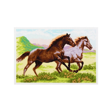 Aida imprimée Chevaux de course