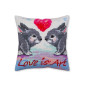 Coussin à broder L'amour c'est de l'art