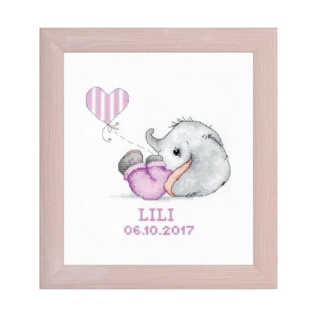 Embroidery kit Baby girl 