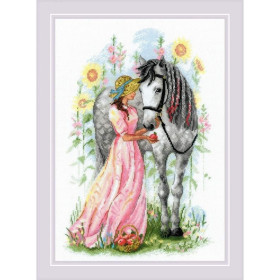 Riolis Embroidery kit Horse girl