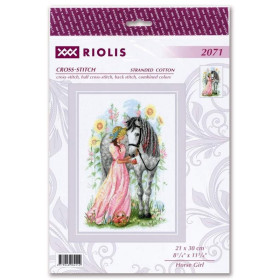 Kit de broderie Fille Cheval