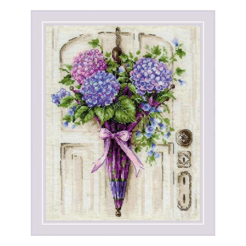 Embroidery kit Umbrella Wreath Embroidery kit Umbrella Wreath