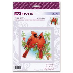 Embroidery kit Red Cardinals