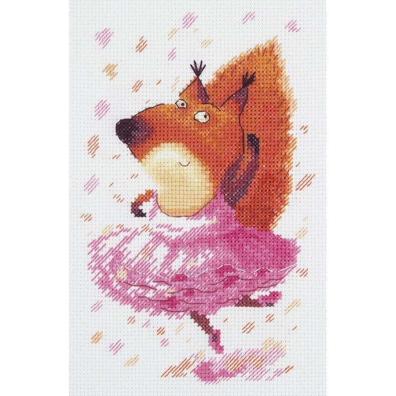 Borduurpakket Ballerina eekhoorn Borduurpakket Ballerina eekhoorn