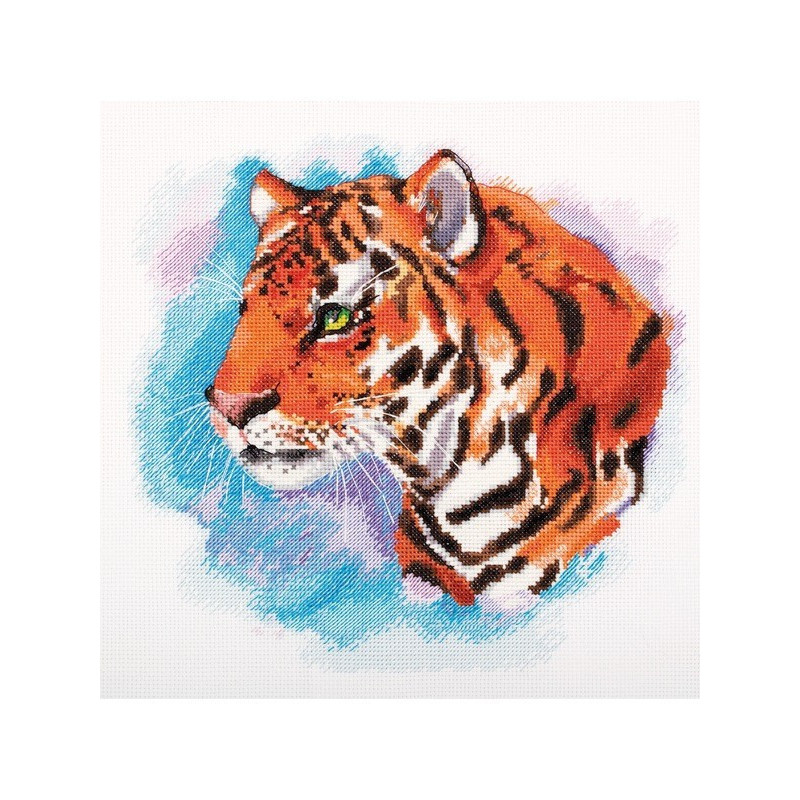 Stickset Aquarell Tiger