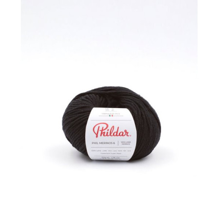Breiwol Phildar  Phil Merinos 6 Noir