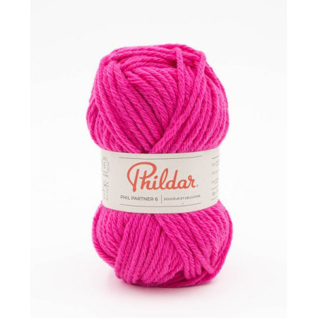 Breiwol Phildar  Phil Partner 6 Fuchsia