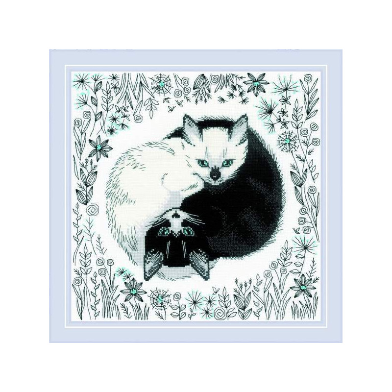 Embroidery kit Yin and Yang Embroidery kit Yin and Yang