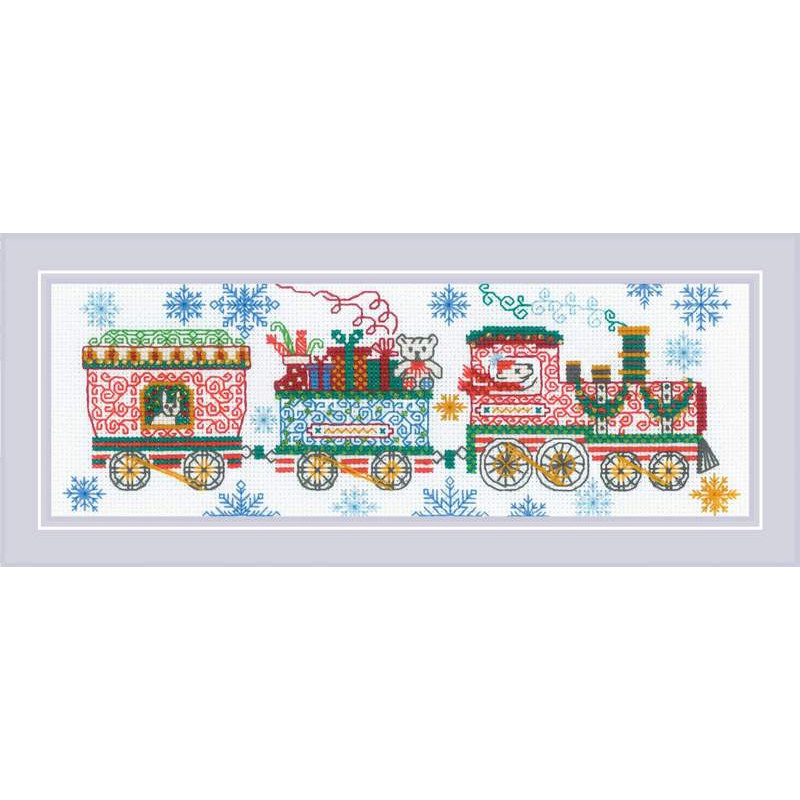 Kit de broderie Train des Fêtes Kit de broderie Train des Fêtes