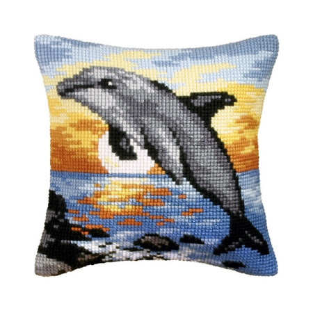 Orchidea Stitch Cushion kit Dolphin