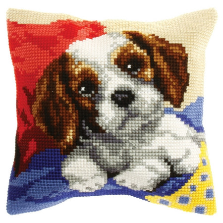 Kreuzstichkissen Puppy