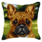 Kit coussin au point croix Chien 2 Kit coussin au point croix Chien 2