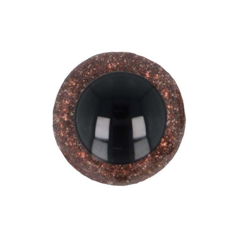 Tieraugen 10 mm Braun Glitzer Tieraugen 10 mm Braun Glitzer
