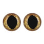 Cat eye 15 mm gold glitter Cat eye 15 mm gold glitter
