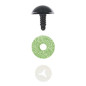 Cat eye 15 mm green glitter Cat eye 15 mm green glitter