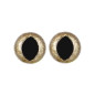 Cat eye 15 mm light gold glitter Cat eye 15 mm light gold glitter