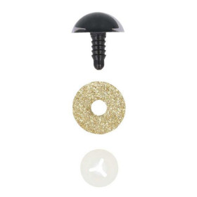 Katzenaug 18 mm Gold Glitzer