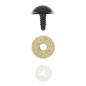 Kattenoog 18 mm goud glitter Kattenoog 18 mm goud glitter