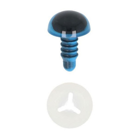 Animal eye 20 mm blue